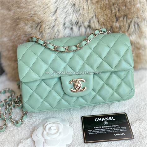 chanel mint green bag|green chanel handbags sale.